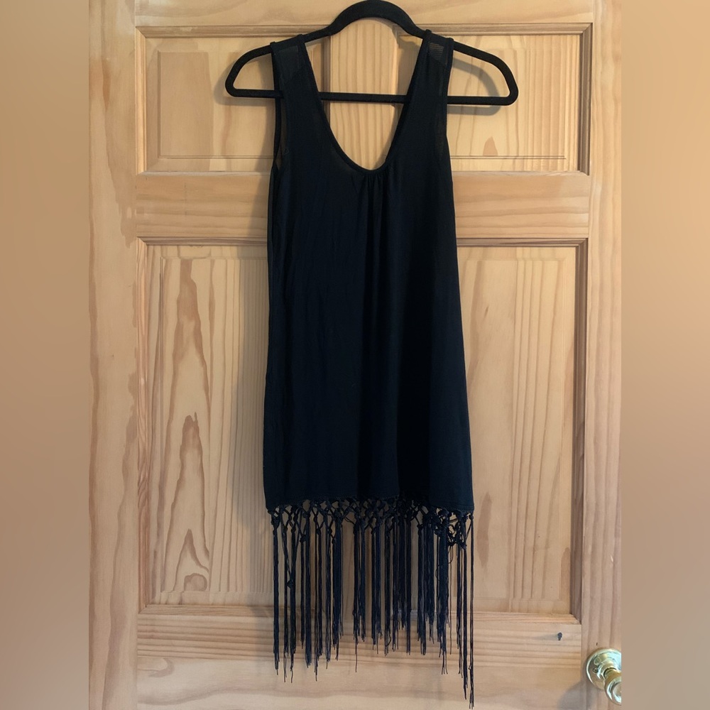 Venus fringe bathing suit coverup